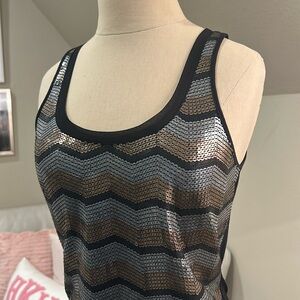 Express sequin tank top